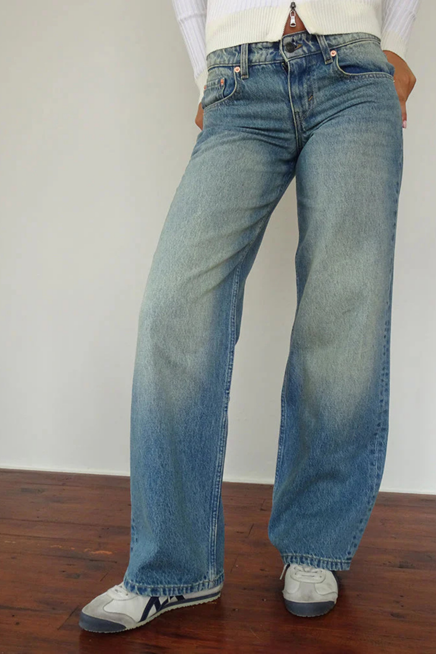 Low Rise Jeans Sea Green