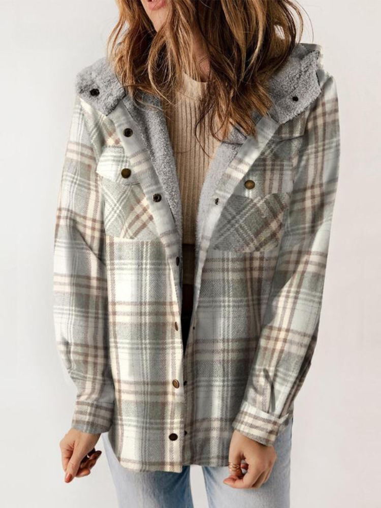 Plaid Sherpa Fleece Shacket