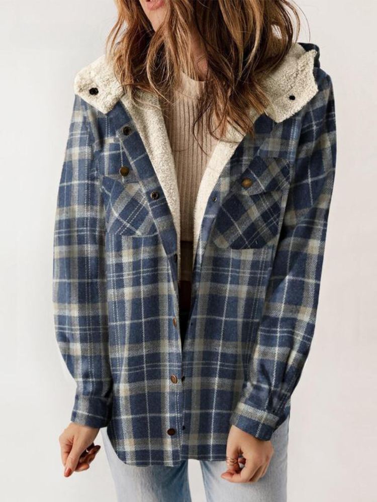 Plaid Sherpa Fleece Shacket