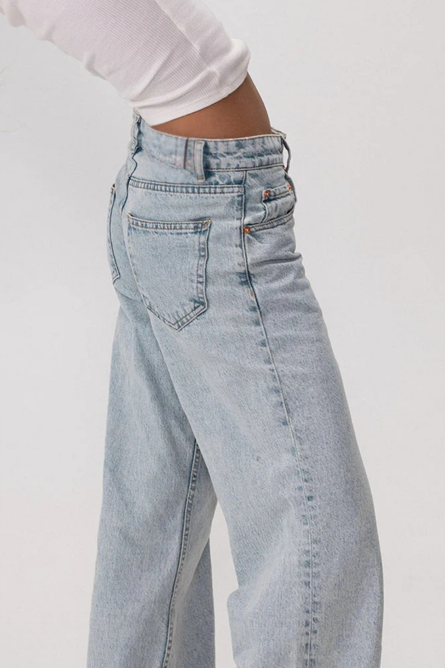 Low Rise Jeans Light Blue 80's