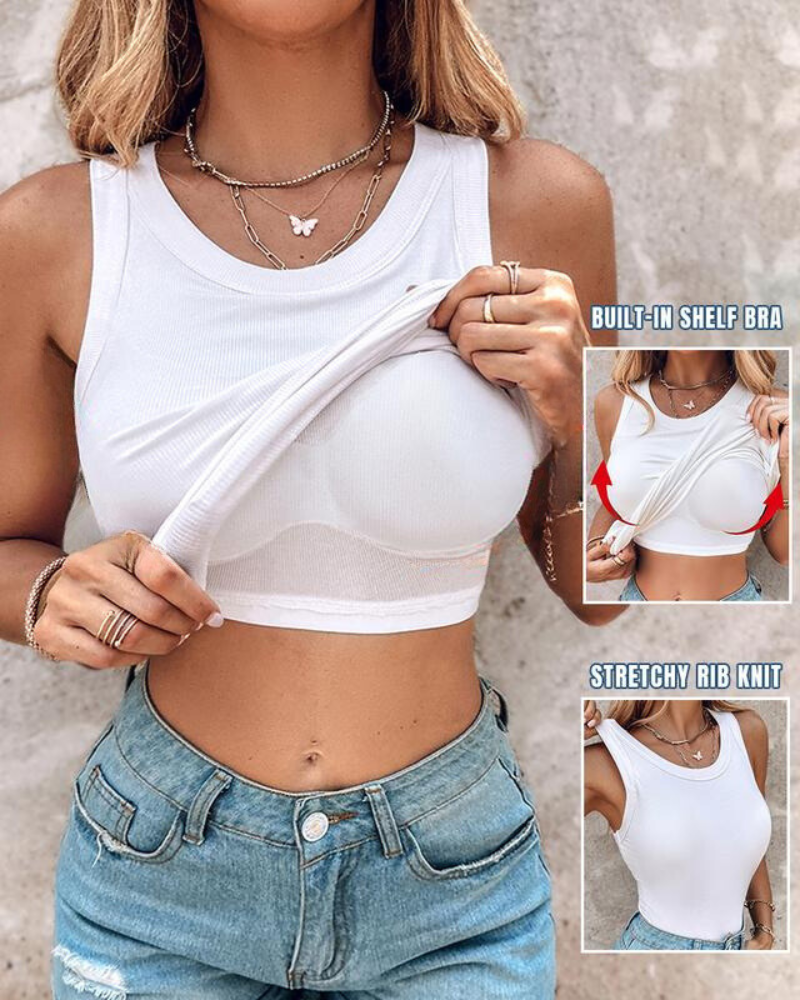 Tank Top With Built In Bra